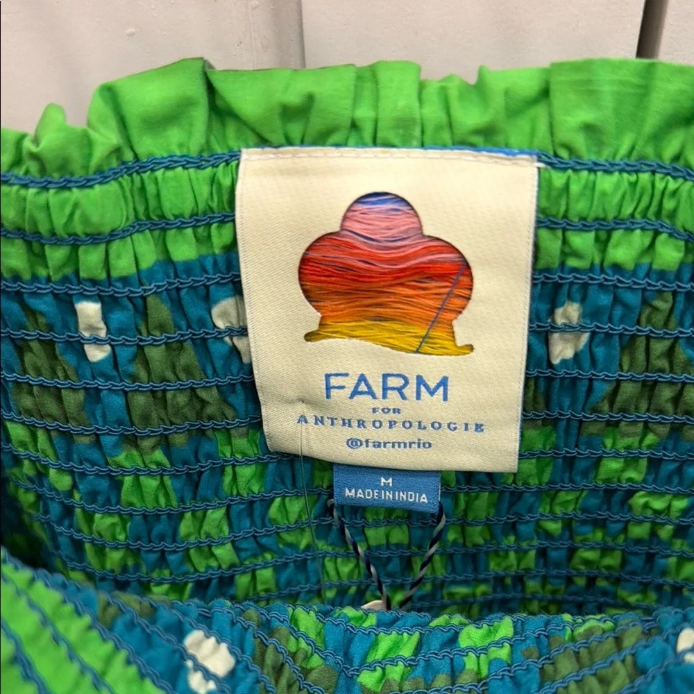 FARM Rio Green & Teal Tropical Midi Dress - Picture 6 of 9